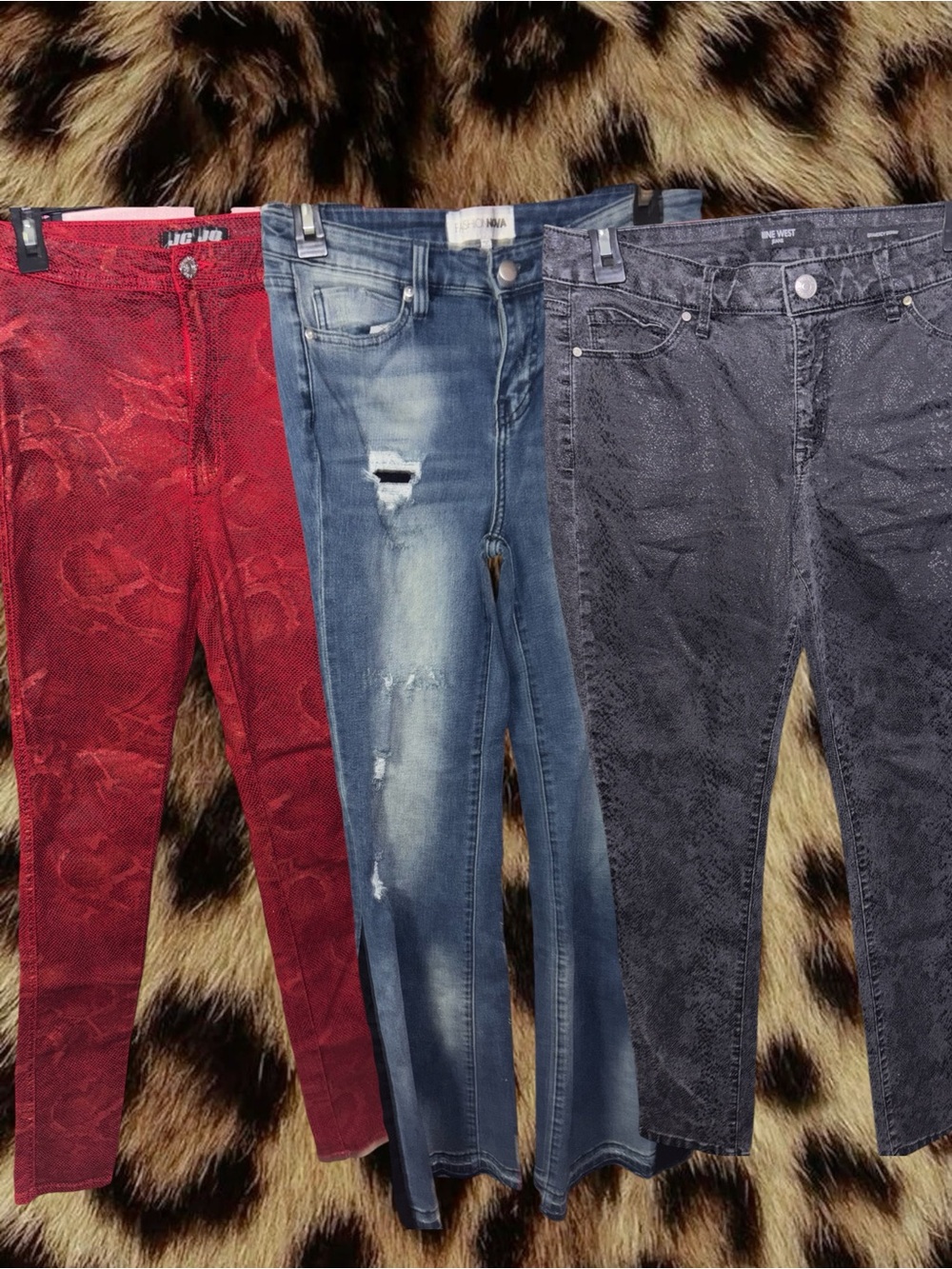 (Sizes 6 - 7) Fashion Nova Jean Set (3 Jeans)